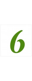 Numer na dom Decal - Mazak zielony